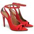 7929 Sandália Salto Alto Nobuck Vermelho