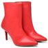 9101 Bota Cano Curto Salto Fino Médio Napa Vermelho