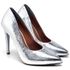 Scarpin Salto Alto Cristal Prata