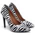 Scarpin Salto Alto Zebra Branco
