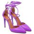 7939 Scarpin Salto Alto Bico Folha com Tiras Napa Iris