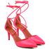 8939 Scarpin Salto Médio Bico Folha com Tiras Napa Aloha