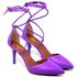8939 Scarpin Salto Médio Bico Folha com Tiras Napa Iris