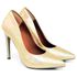 Scarpin Salto Alto Holografico Dourado