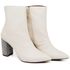9504 Bota Cano Curto Salto Medio com Strass Napa Off White