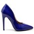 Scarpin Salto Alto Verniz Azul Klein