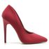 Scarpin Salto Alto Nobuck Vermelho