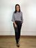Blusa Oversized Listrado Preto