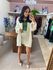 Cardigan Tricot Manga Balao Areia