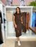 Conjunto Karen Marrom