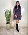 Vestido Ninna Tulê Estampado Preto