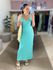 Vestido Tricot Flora Verde Claro