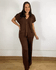Conjunto Trico Thaise Marrom