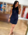 Vestido Canelado Preto 