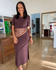 Vestido Elis Marrom