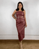 Vestido Karen Marsala
