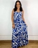 Vestido Nicole Estampado Azul
