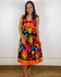 Vestido Taila Estampado Preto