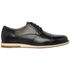 Sapato Social Oxford Derby Masculino Casual em Couro Texturizado Sola Branca