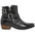 Bota Feminina Confort em Couro Legítimo com Zíper - Preto
