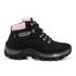 Coturno Adventure Confort Feminino em Couro - Preto