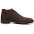 Sapato Abotinado Casual Masculino Nobuck em Couro - Café