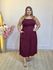 VESTIDO ALÇA LINHO MARSALA