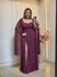 VESTIDO DE FESTA LONGO GLAMOUR MARSALA