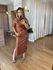 CONJUNTO HELENA COURO ECO - MARROM