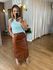 SAIA COURO ECO MIDI IZA - MARROM