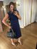 VESTIDO MALHA DE ALGODÃO MUSCLE - AZUL MARINHO 