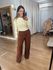 BLUSA ZARA MANGA LONGA - AMARELO MANTEIGA 