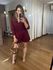 CONJUNTO SHORT E CAMISA 100% ALGODÃO MARIA - MARSALA 