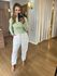 BLUSA ZARA MANGA LONGA - VERDE