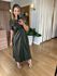 VESTIDO CASSIA COURO ECO - VERDE MILITAR