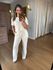 CONJUNTO CALÇA MOLETINHO SILVIA - CREME 
