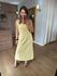 VESTIDO MALHA DE ALGODÃO CELINA - AMARELO