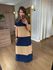 VESTIDO MALHA DE ALGODÃO BICOLOR BRUNA - MARINHO COM DOCE DE LEITE 