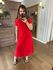VESTIDO FENDA - VERMELHO