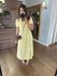 VESTIDO FENDA - AMARELO