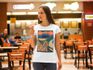 T-shirts Feminina Camiseta Baby Look Quadro