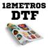 12 Metros Estampa Folha Dtf 100x55