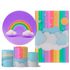 Trio Capas + Painéis Casado Tema Arco Iris Infantil