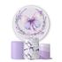 Kit Painel Cilindro Tema Borboletas Lilas
