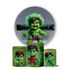 Trio Capas Cilindros + Painel Tema Hulk Baby