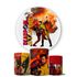 Trio Capas Cilindros + Painel Tema Deadpool e Wolverine