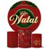 Trio Capas Cilindros + Painel Veste Fácil Feliz Natal 10