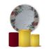 Trio Capas Cilindros + Painel Veste Fácil Floral 16
