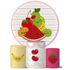 Trio Capas Cilindros + Painel Veste Fácil Frutinhas Cute 2