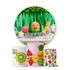 Trio Capas Cilindros + Painel Tema Frutinhas Infantis